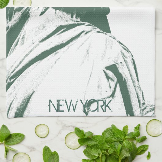 New York Towel Statue of Liberty NYC Tea Towel Theedoek (Gevouwen)