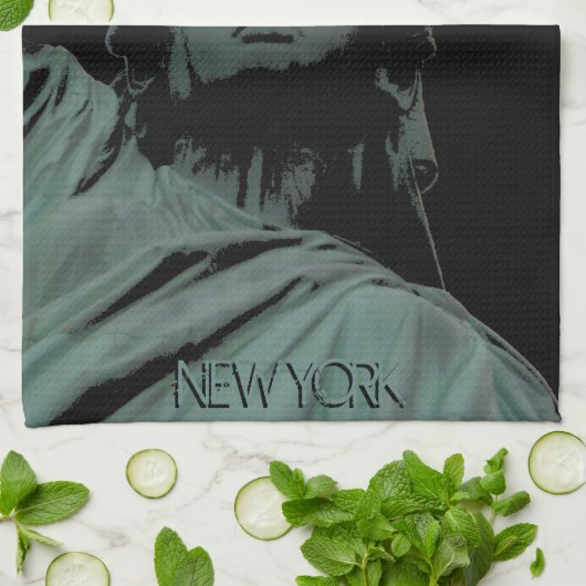 New York Towel Statue of Liberty NYC Tea Towel Theedoek (Gevouwen)