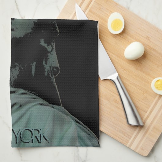 New York Towel Statue of Liberty NYC Tea Towel Theedoek (Quarter Fold)