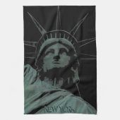 New York Towel Statue of Liberty NYC Tea Towel Theedoek (Verticaal)