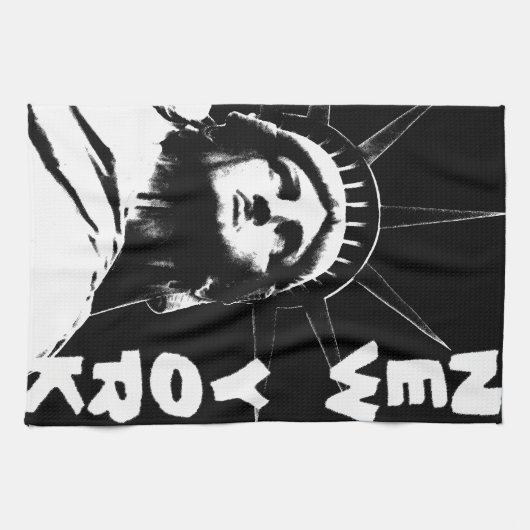 New York Towel Statue of Liberty NYC Tea Towel Theedoek (Horizontaal)