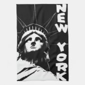 New York Towel Statue of Liberty NYC Tea Towel Theedoek (Verticaal)