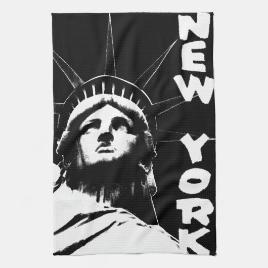 New York Towel Statue of Liberty NYC Tea Towel Theedoek (Verticaal)