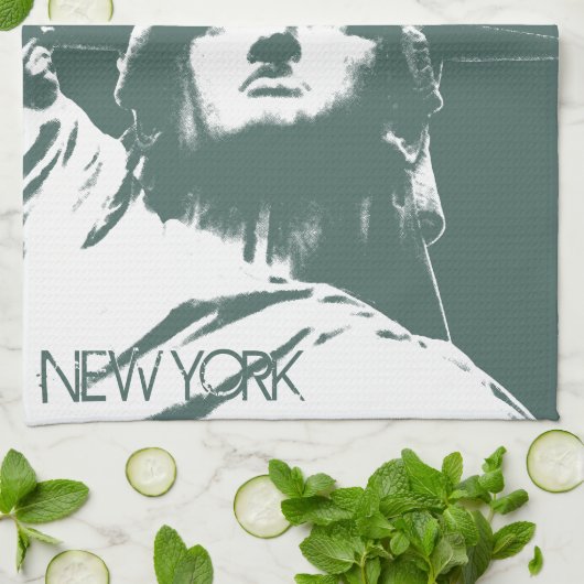 New York Towel Statue of Liberty NYC Tea Towel Theedoek (Gevouwen)
