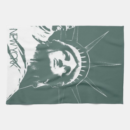New York Towel Statue of Liberty NYC Tea Towel Theedoek (Horizontaal)