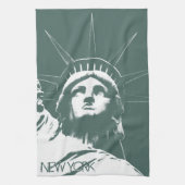 New York Towel Statue of Liberty NYC Tea Towel Theedoek (Verticaal)