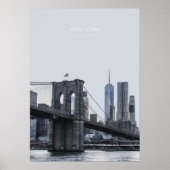 New York Travel Artwork Poster (Voorkant)