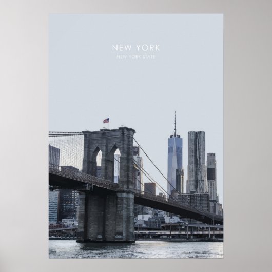New York Travel Artwork Poster (Voorkant)