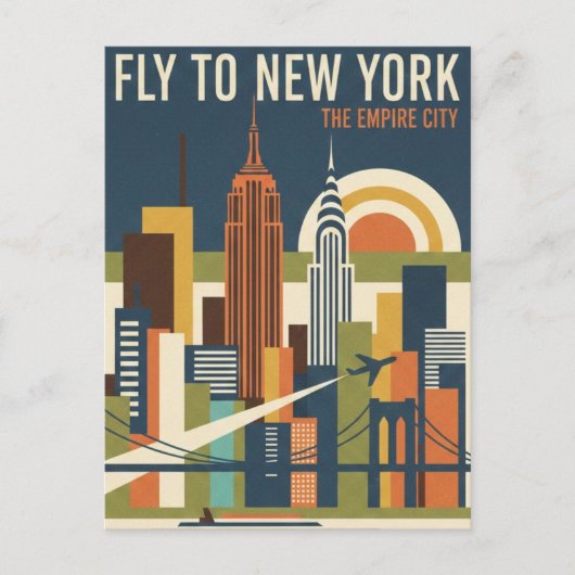 New York Travel Briefkaart (Voorkant)