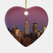 New York Travel Manhattan Empire State Building Keramisch Ornament (Achterkant)