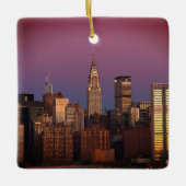 New York Travel Manhattan Empire State Building Keramisch Ornament (Voorkant)