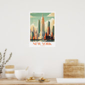 New York Travel Print kunst aan de muur (Keuken)