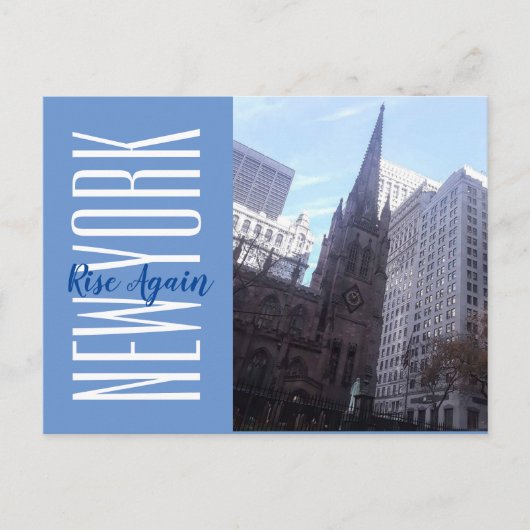 New York-Trinity Place Briefkaart (Voorkant)