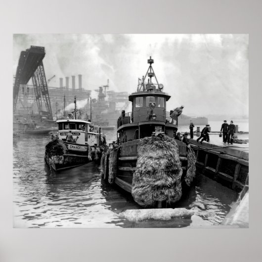 NEW YORK TUGBOATS 1946 POSTER (Voorkant)