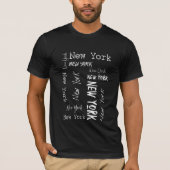 New York typografie T-Shirt (Voorkant)