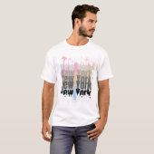 New York Typography Splash Art T-shirt (Voorkant volledig)