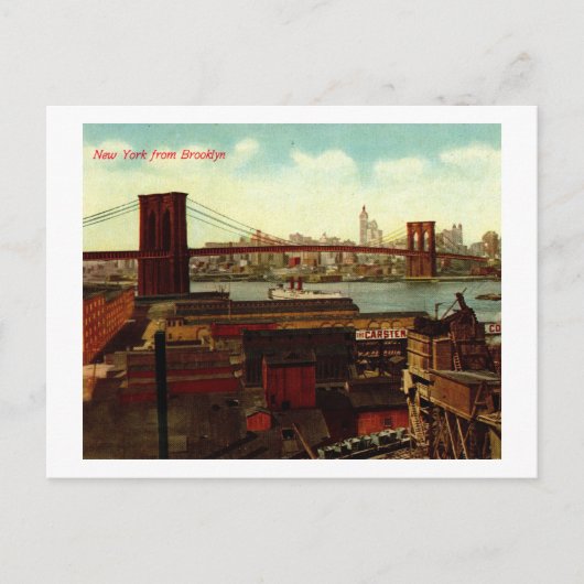 New York uit Brooklyn, Briefkaart (Voorkant)