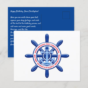 New York, United States, Customizable, Sea Travel Briefkaart