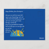 New York, United States, Customizable, Sea Travel Briefkaart (Achterkant)