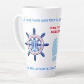 New York, United States, Customizable, Sea Travel Latte Mok (Linkerhoek)