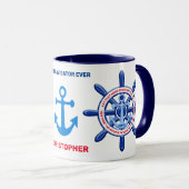New York, United States, Customizable, Sea Travel Mok (Voorkant rechts)