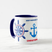 New York, United States, Customizable, Sea Travel Mok (Voorkant links)