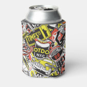 New York Urban: sticker patchwork. Blikjeskoeler (Blikje Achterkant)