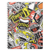 New York Urban: sticker patchwork. Notitieboek (Voorkant)