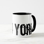 New York - Urban Style Black en White Mok (Voorkant rechts)