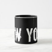 New York - Urban Style Black en White Mok (Midden)