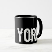 New York - Urban Style Black en White Mok (Voorkant rechts)