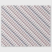 New York USA Country Flag Typography Funny Cadeaupapier (Vlak)