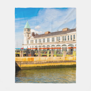 NEW YORK, USA - SEP 22, 2015: New York peer on t Fleece Deken