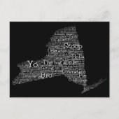 New York USA Slang Word Art Map Briefkaart (Voorkant)