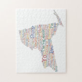 New York USA Slang Word Art Map Legpuzzel (Verticaal)
