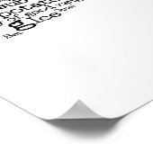 New York USA Slang Word Art Map Poster (Hoek)