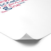 New York USA Slang Word Art Map Poster (Hoek)