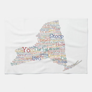 New York USA Slang Word Art Map  Theedoek