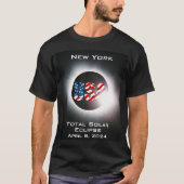 New York USA Totale zonsverduistering 8 april 2024 T-shirt (Voorkant)