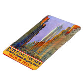 New York USA Vintage Reismagneet Magneet (Linkerzijde)