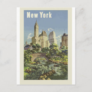 New York USA Vintage Travel Briefkaart