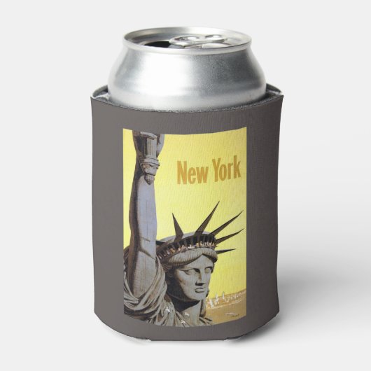 New York USA Vintage Travel koelbox Blikjeskoeler (Blikje Voorkant)