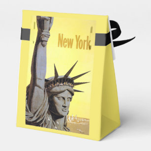 New York USA Vintage Travel-voordracht Bedankdoosjes