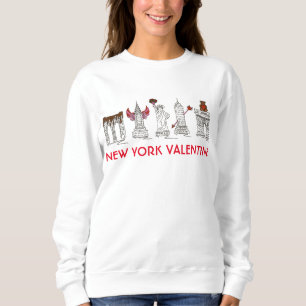 New York Valentijn Love NYC Buildings Landmarks Trui