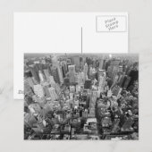 New York van boven Briefkaart (Voorkant / Achterkant)