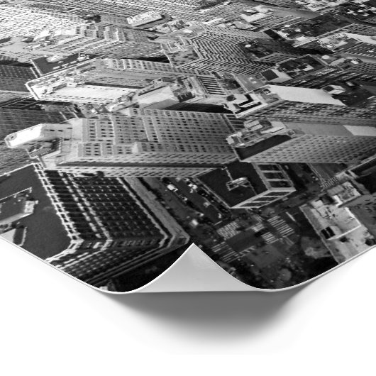 New York van boven Poster (Hoek)