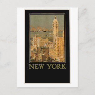 New York van Glasgow door de Anchor Line Briefkaart