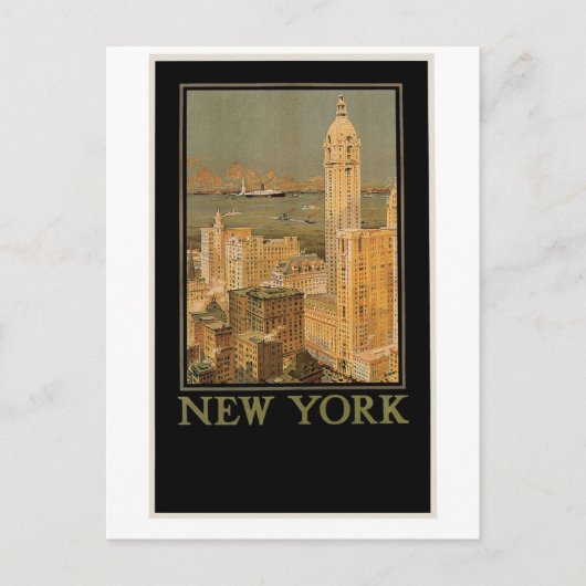  New York van Glasgow door de Anchor Line Briefkaart (Voorkant)