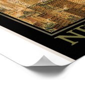  New York van Glasgow door de Anchor Line Poster (Hoek)