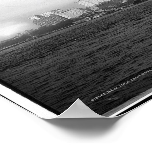 New York van Gouverneur's Island c1900 Poster (Hoek)